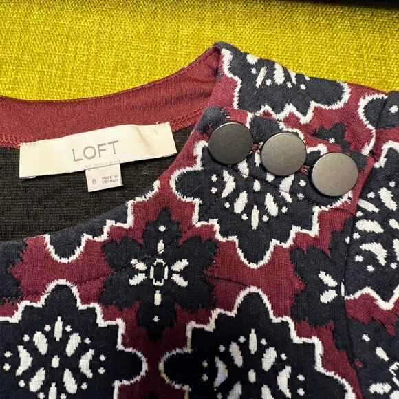 Ann Taylor LOFT Mod Style Dress Size 0 - Picture 6 of 16